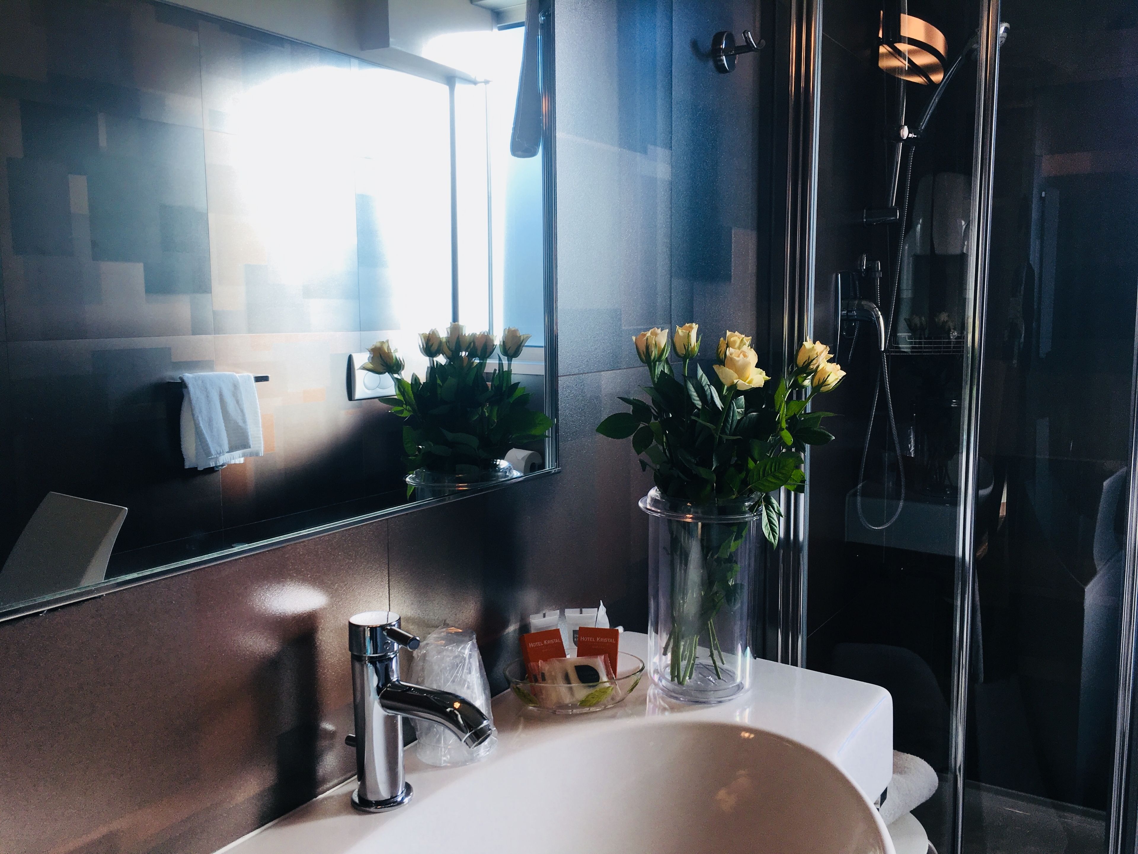 standard double room | bathroom | free toiletries, hair dryer, bidet, towels