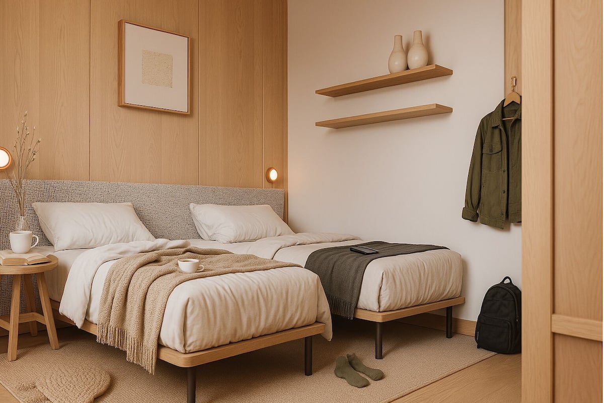 1 bedroom, minibar, desk, laptop workspace
