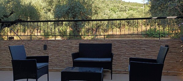 Appartement, 1 chambre, vue montagne | Terrasse/Patio