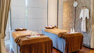 Couples treatment rooms, body treatments, Thai massages, sports massages