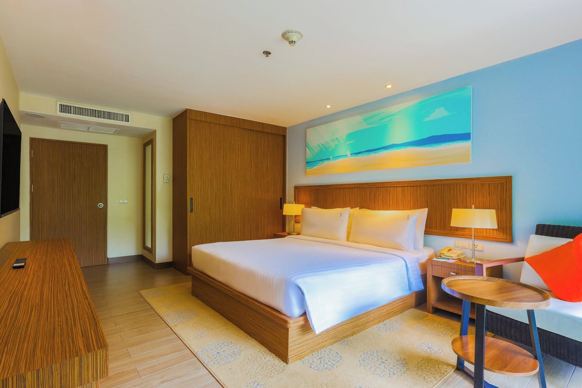 In-room safe, desk, blackout curtains, iron/ironing board