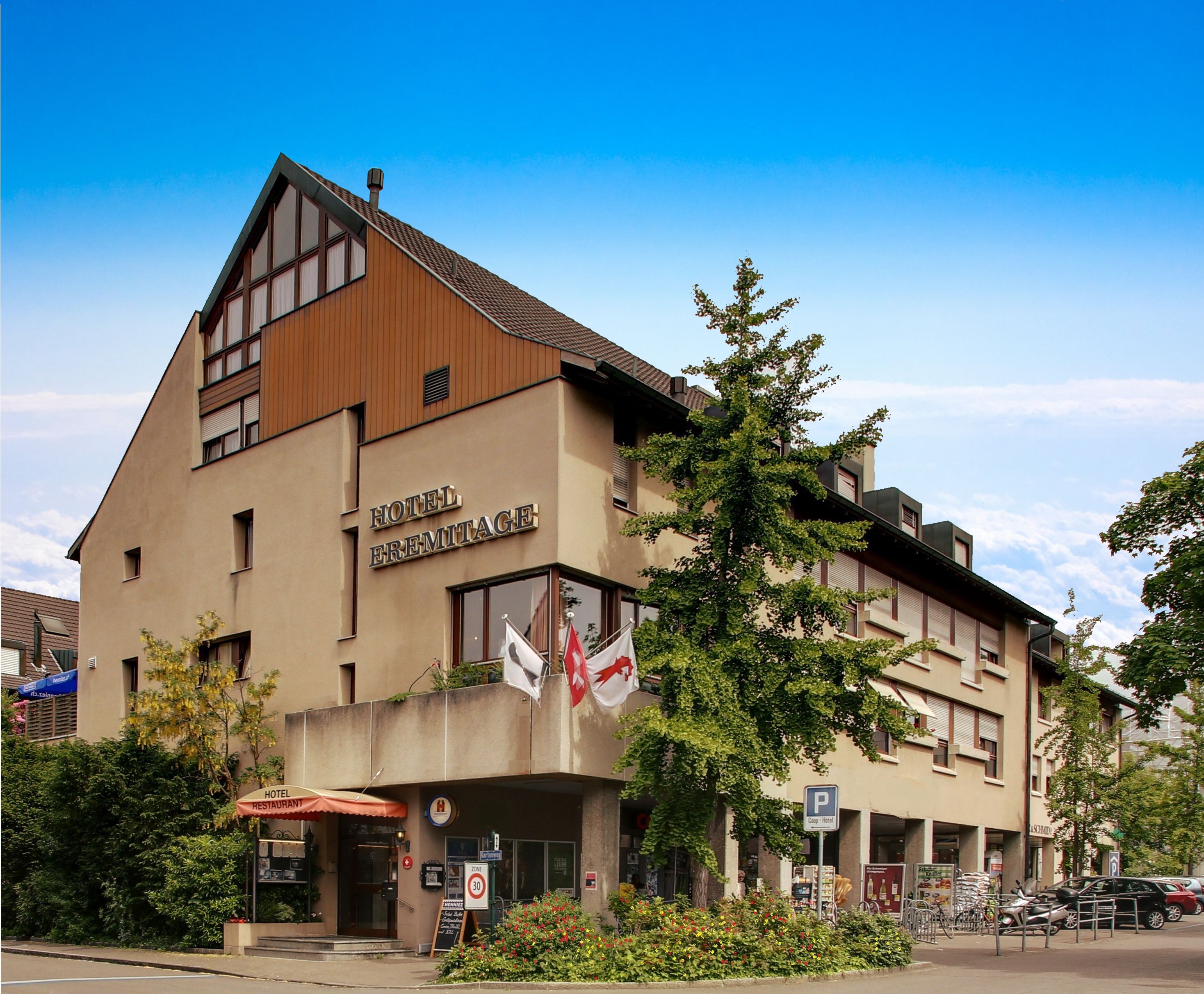 Overnatningsstedets facade