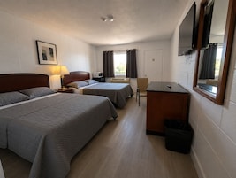 Standard Room, 2 Double Beds | Desk, iron/ironing board, free WiFi, bed sheets