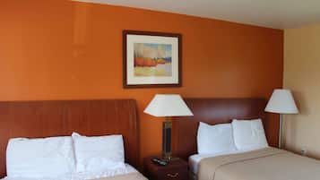 Standard Room, 2 Double Beds | Desk, iron/ironing board, free WiFi, bed sheets