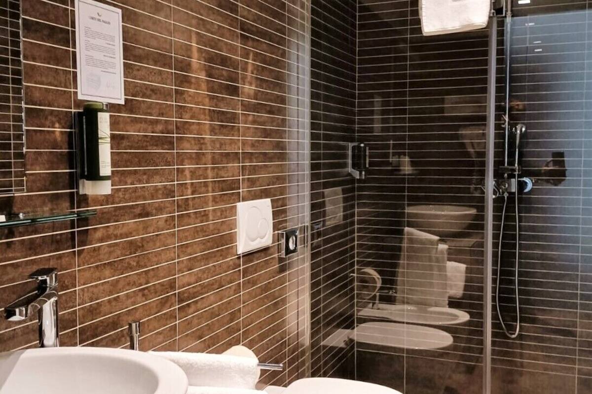 junior suite, 1 queen bed with sofa bed, ensuite | bathroom | shower, rainfall showerhead, free toiletries, hair dryer