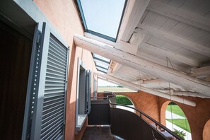 Panoramic Double Room, 1 Bedroom, Balcony | Balcony
