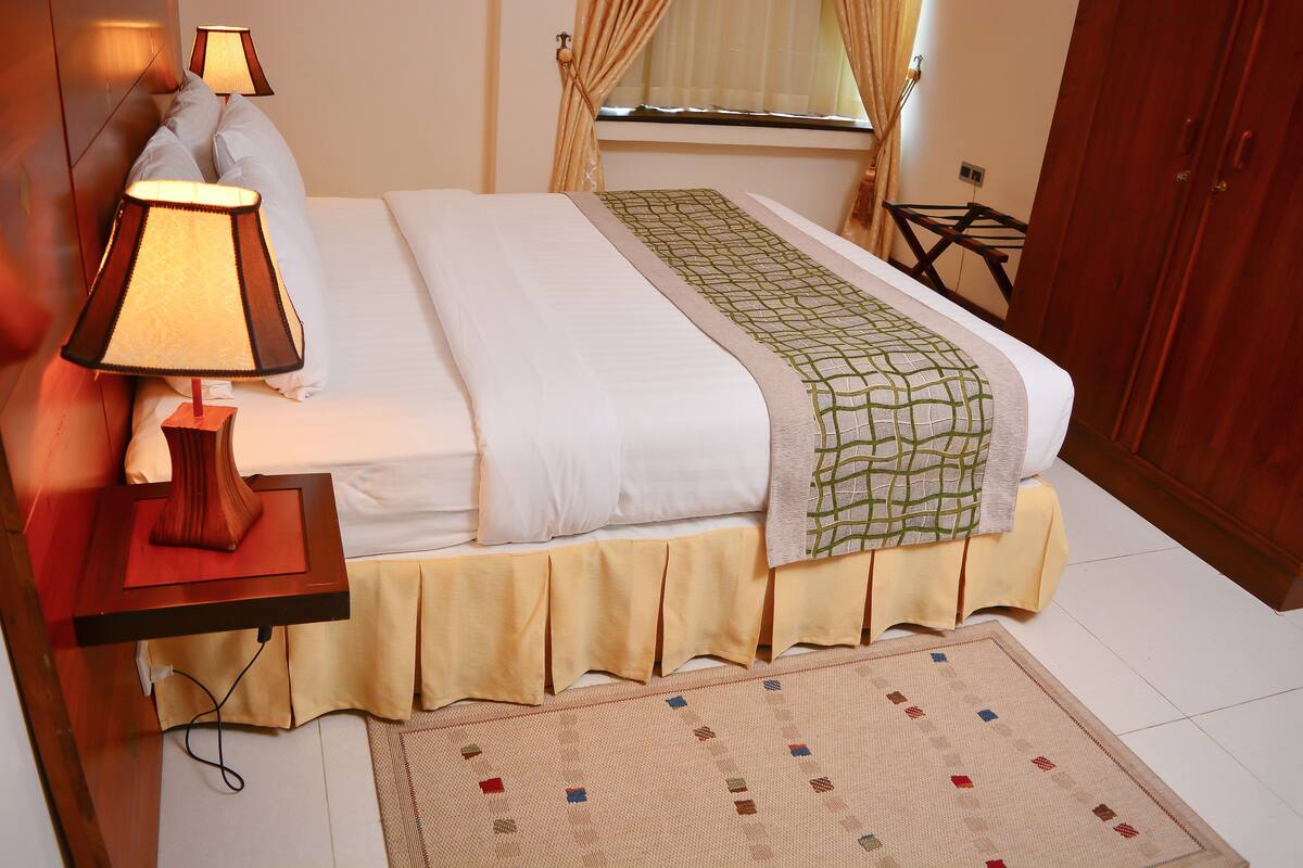1 slaapkamer, lakens van Egyptisch katoen, luxe beddengoed