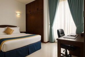 1 kamar tidur, seprai katun Mesir, seprai premium, dan minibar gratis
