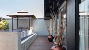 Cobertura, 3 quartos | Terraço/pátio