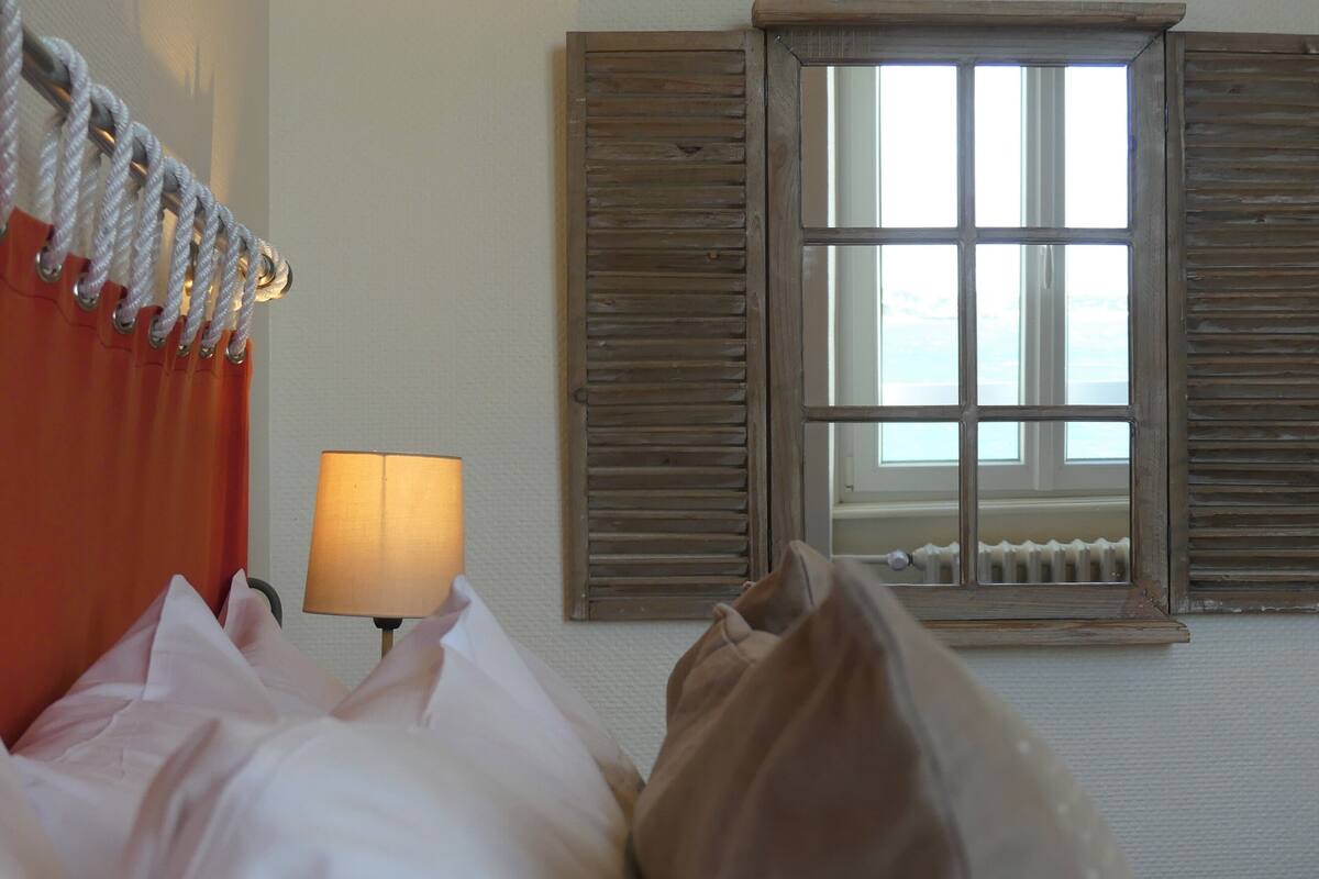 superior double room, non smoking, sea view (rivage) | 1 bedroom, individually decorated, blackout curtains, iron/ironing board