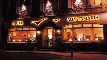 Front of property – evening/night