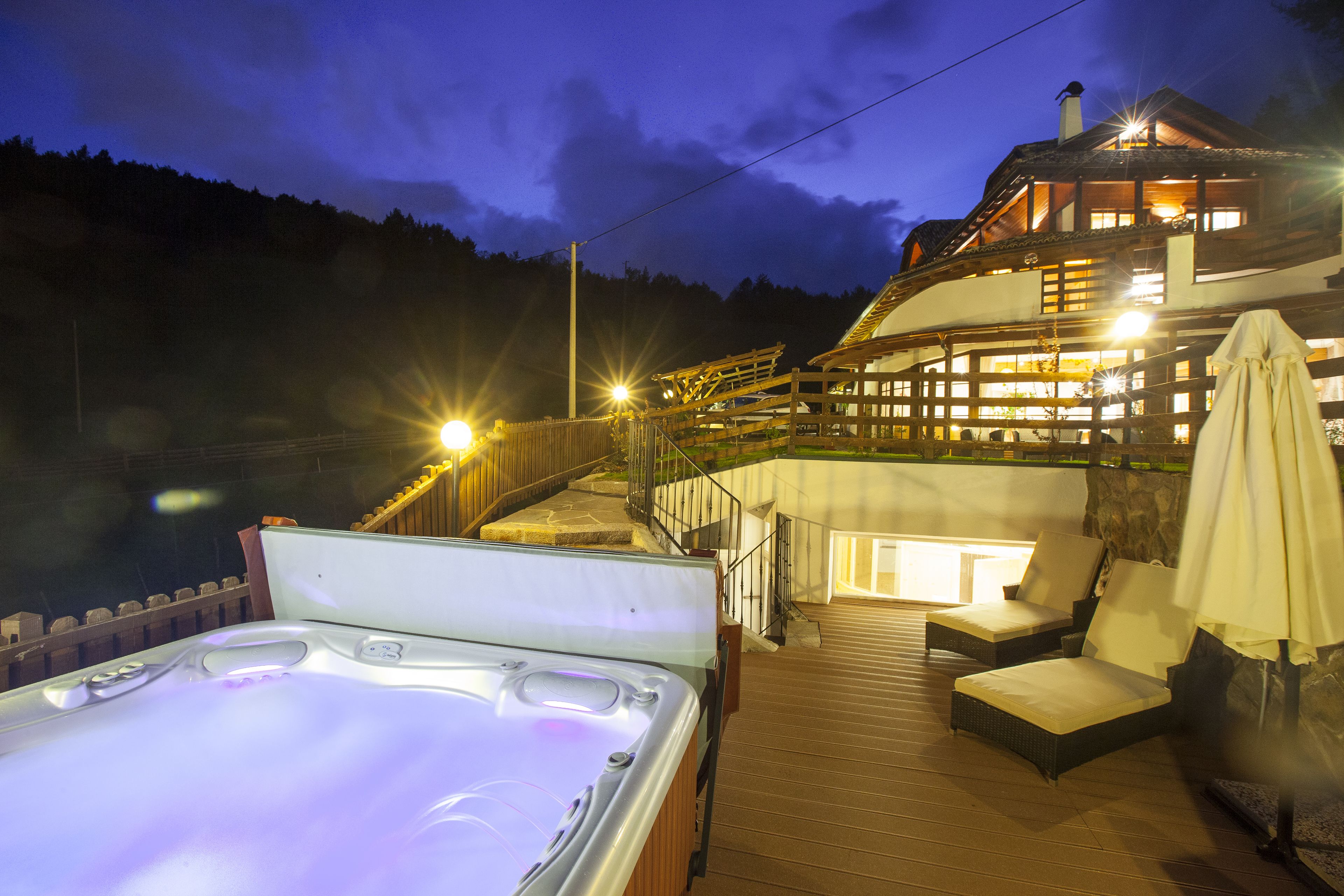 Front of property - evening/night