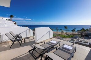 Camera doppia, balcone, vista mare | Balcone