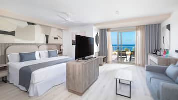 Habitación doble, balcón, vistas al mar | Minibar, wifi gratis, ropa de cama