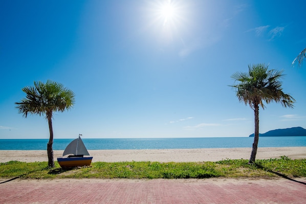 Private beach nearby