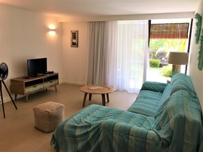 Appartement Luxe, 1 chambre | Coin séjour