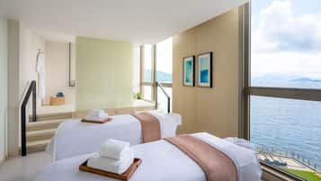 Body treatments, aromatherapy, body wraps, body scrubs, facials