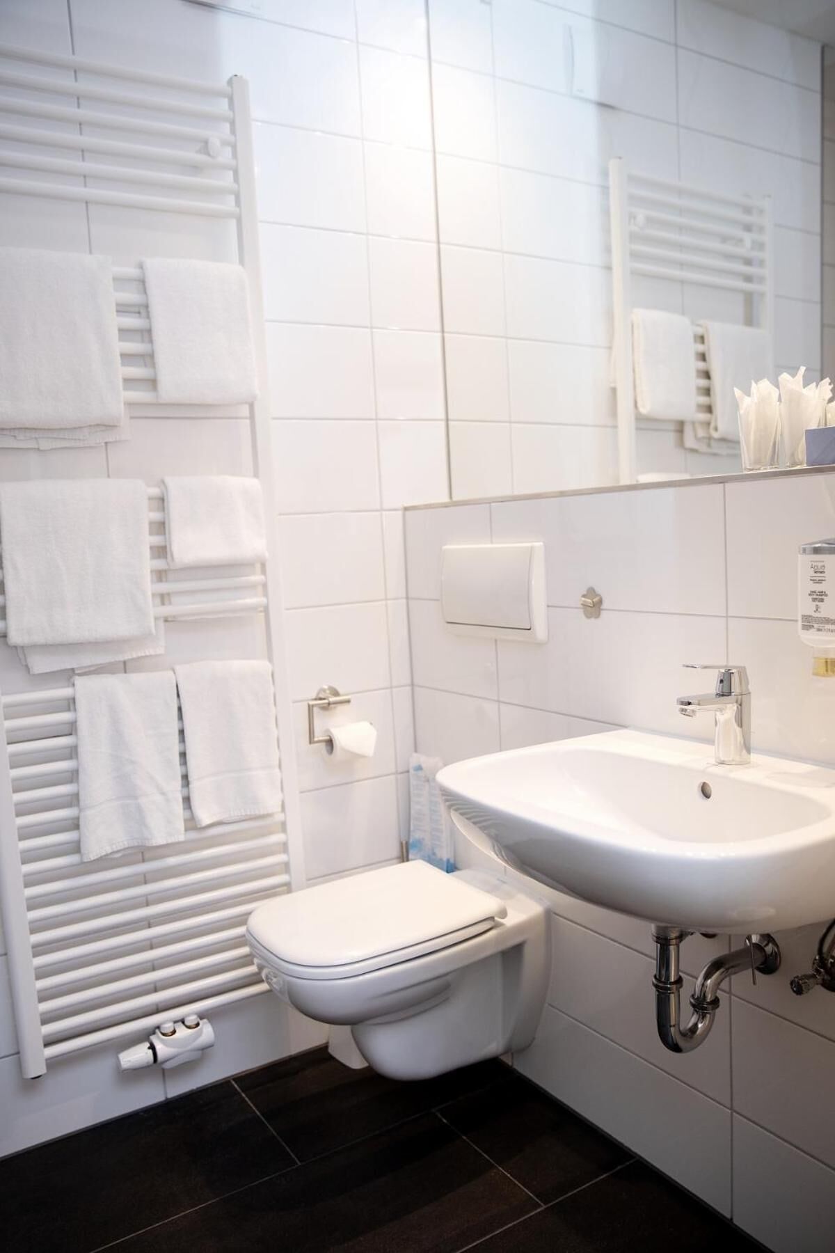 free toiletries, hair dryer, bathrobes, slippers