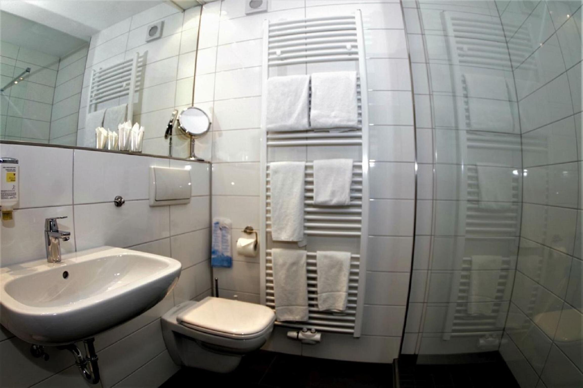 free toiletries, hair dryer, bathrobes, slippers