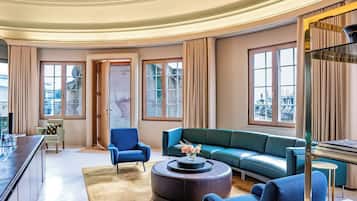 Penthouse, 3 habitaciones | 1 habitación, sábanas de algodón egipcio y ropa de cama de alta calidad