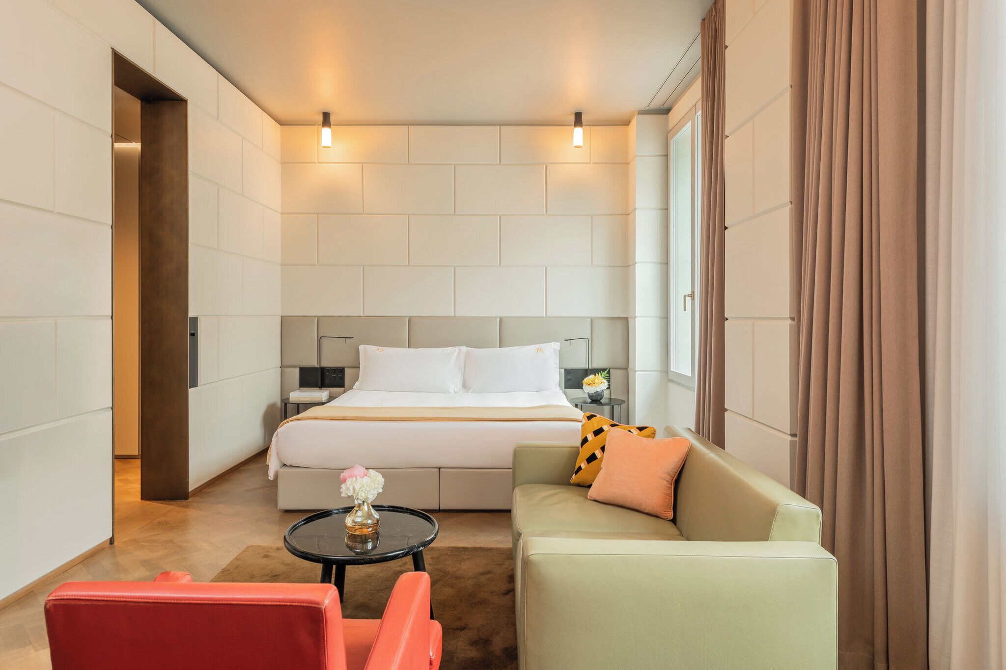 1 多间卧室、埃及棉床单、高档床上用品、迷你吧