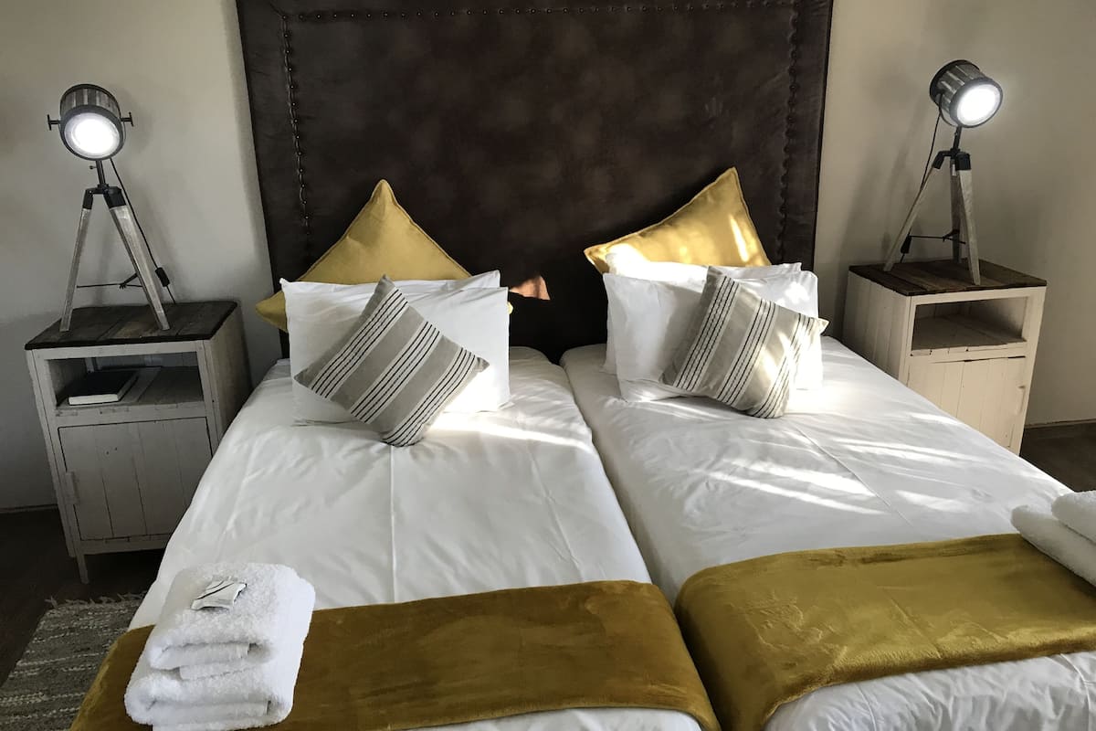 Air Conditioned Twin Room | Egyptian cotton sheets, premium bedding, down comforters, desk