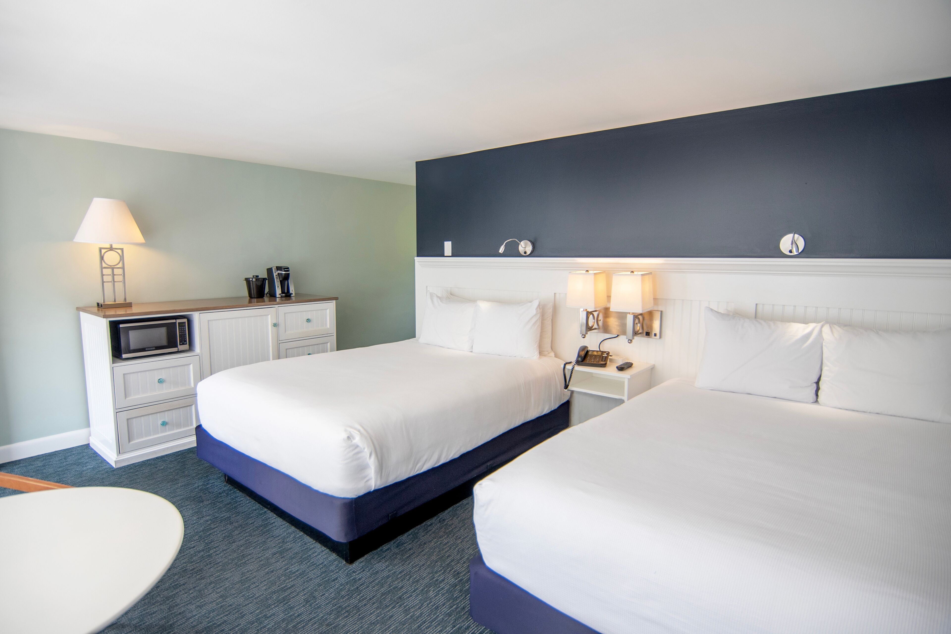 room, 2 queen beds | in-room safe, iron/ironing board, free wifi, bed sheets