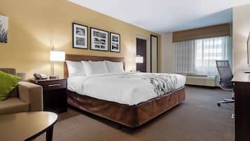 Suite, 1 King Bed with Sofa bed, Accessible, Non Smoking | Pillowtop beds, desk, iron/ironing board, free WiFi