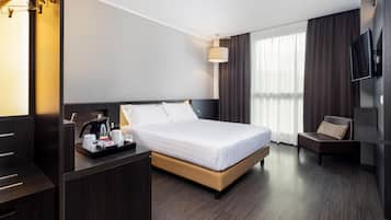 Literie de qualité supérieure, couette en duvet d'oie, minibar