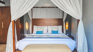 Villa, 1 chambre, piscine privée | 3 chambres, coffres-forts dans les chambres, bureau