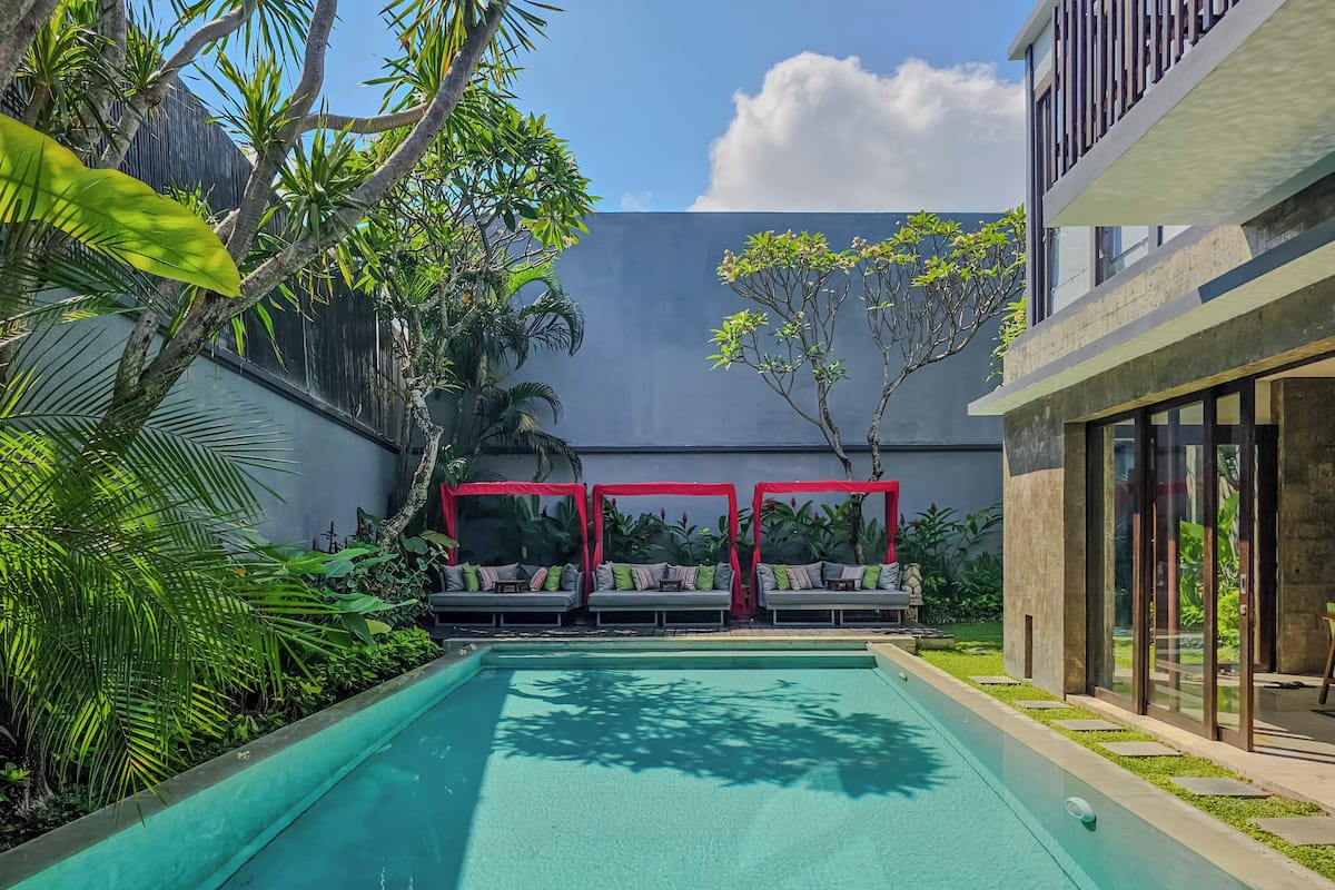 Family Villa, 3 Bedrooms, Private Pool | Kolam renang | Kolam renang terbuka, payung kolam, kerusi lepak pantai 