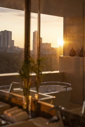 Presidential Suite, 1 Bedroom | Bathroom | Separate tub and shower, deep soaking tub, rainfall showerhead