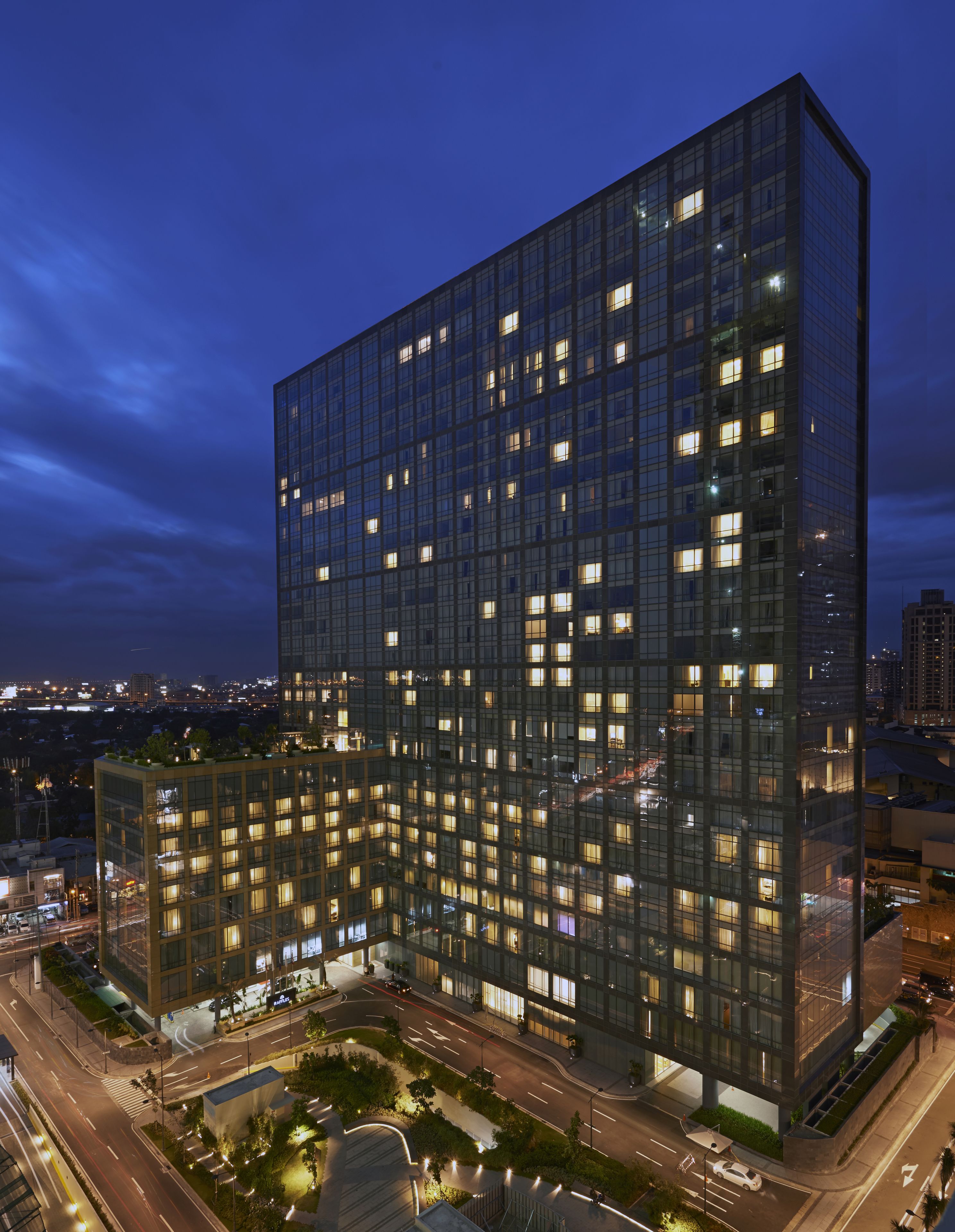 front of property – evening/night