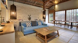 Vila, 2 kamar tidur, kolam renang pribadi (Residence) | Area keluarga | TV LCD, perapian, pemutar DVD, dan stasiun docking iPod