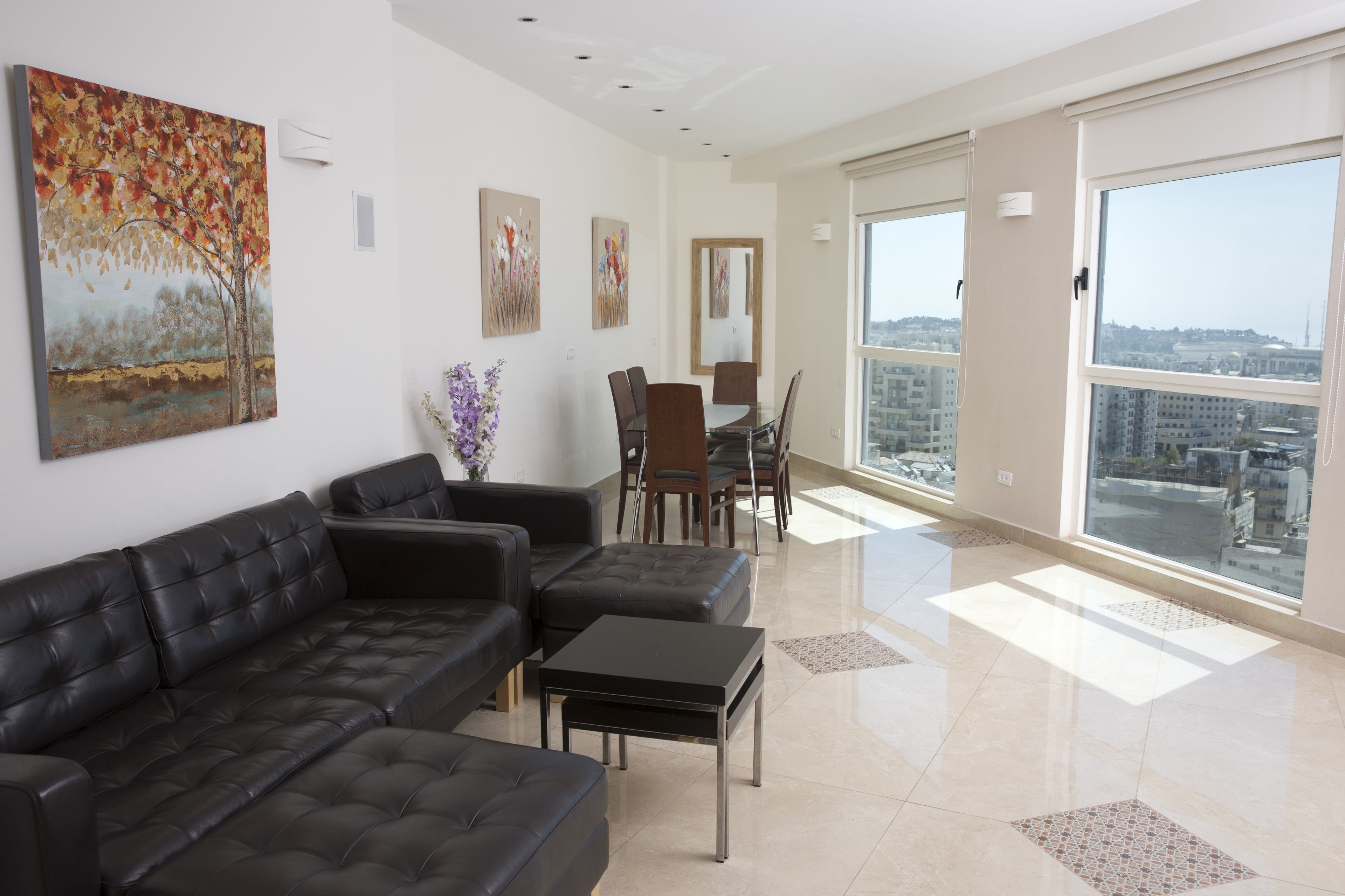 Luxury Penthouse, 3 Bedrooms, Sauna | Living area | 40-inch flat-screen TV with cable channels, TV, DVD player