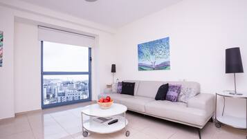 Deluxe Apartment, 2 Bedrooms | 1 bedroom, desk, blackout curtains, iron/ironing board