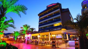 Front of property – evening/night