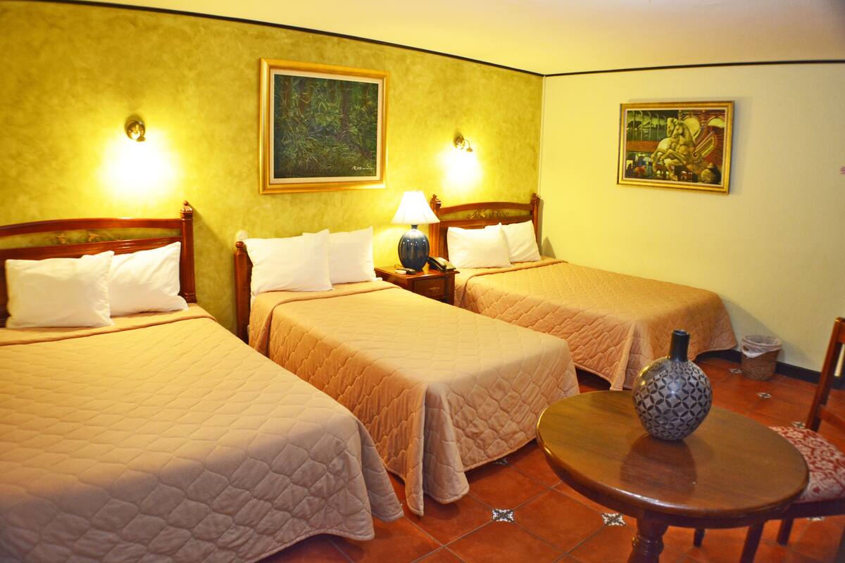 Comfort Triple Room, City View | Premium bedding, down duvets, pillow-top beds, minibar