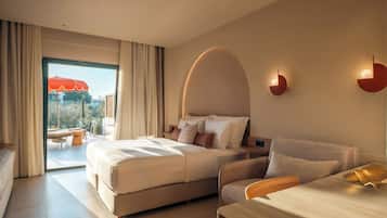 Minibar, desk, blackout drapes, iron/ironing board