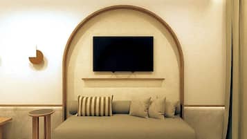 Minibar, desk, blackout drapes, iron/ironing board