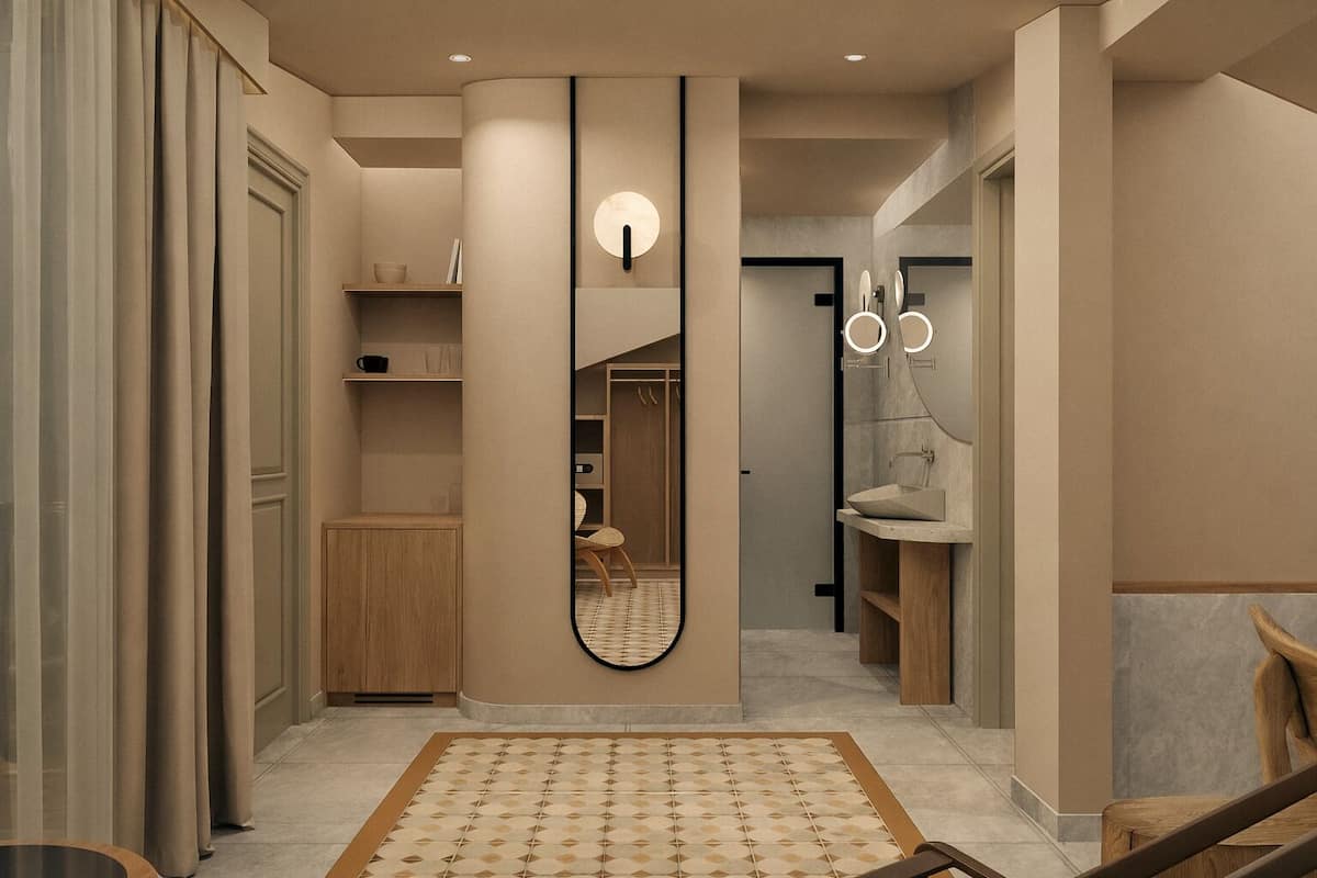 Habitación doble | Minibar, escritorio, cortinas opacas y tabla de planchar con plancha