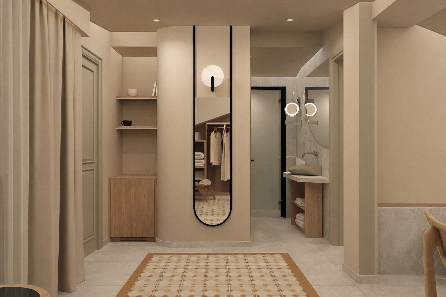 Habitación doble | Minibar, escritorio, cortinas opacas y tabla de planchar con plancha