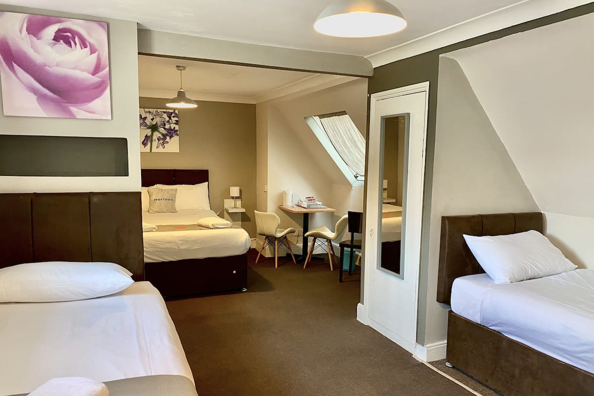 Select Comfort beds, iron/ironing board, free WiFi, bed sheets