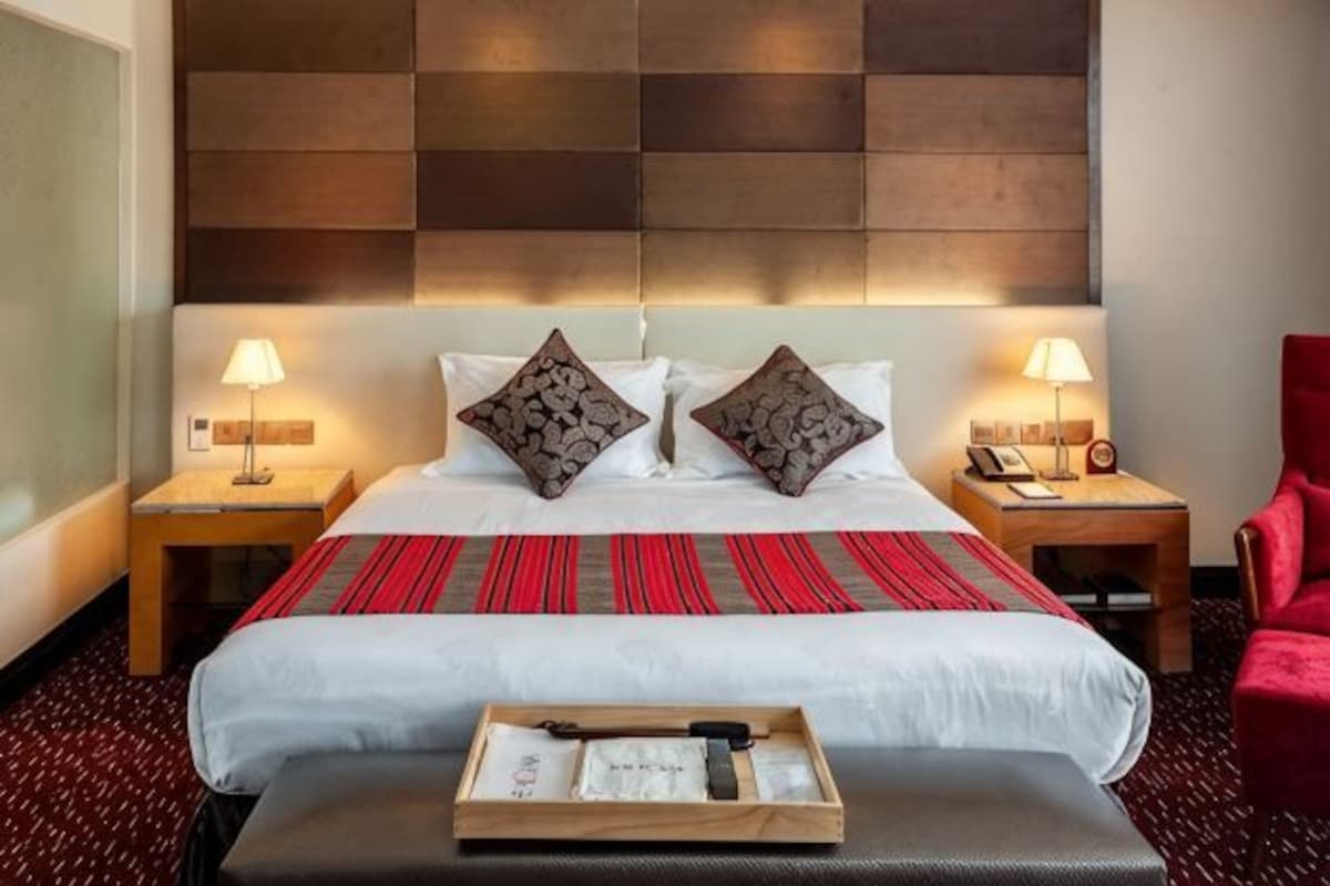Sábanas de algodón egipcio, ropa de cama de alta calidad y minibar