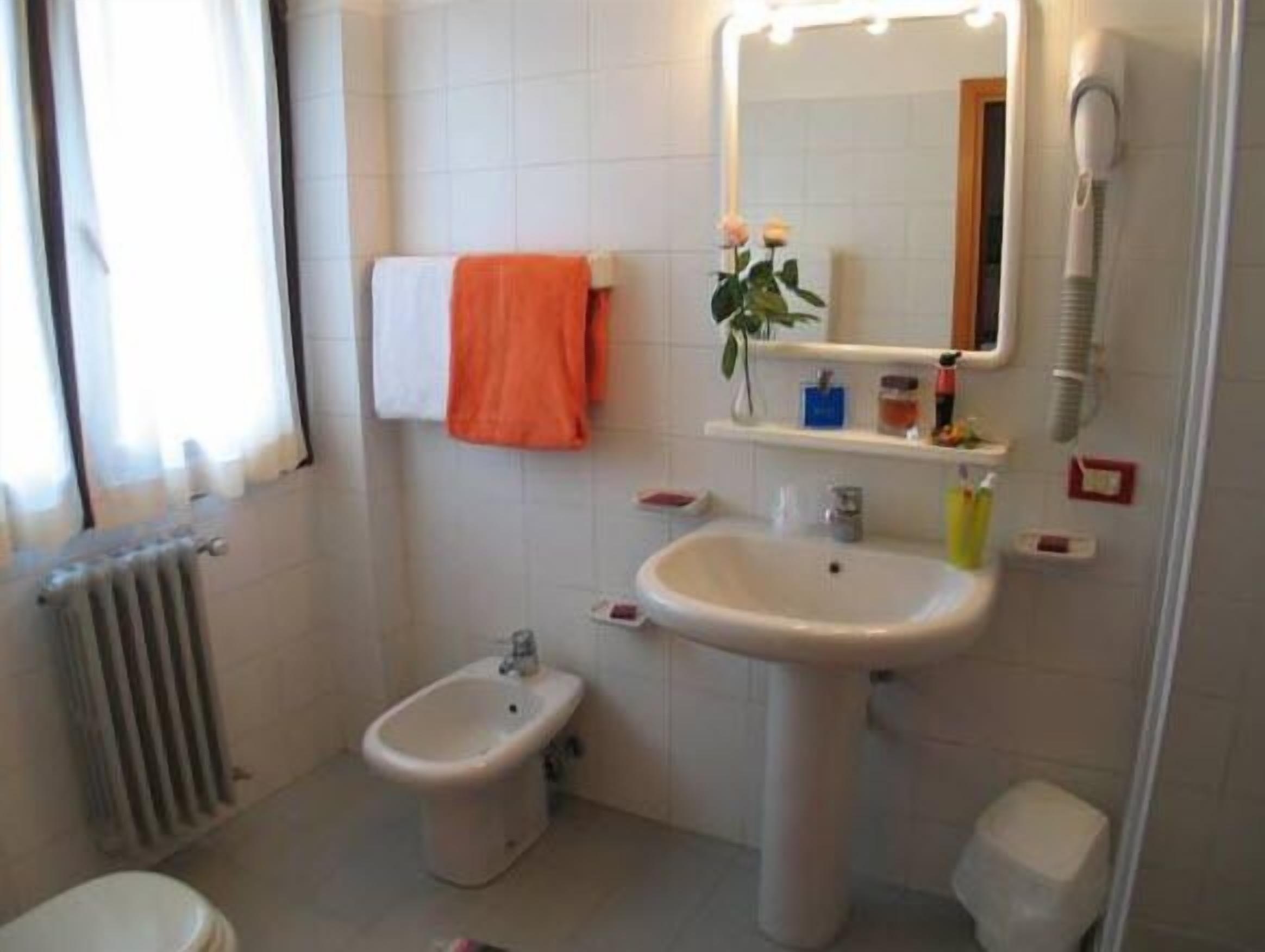 shower, free toiletries, hair dryer, bidet