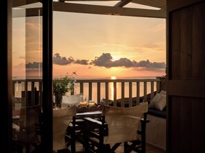 Traditional Villa, 3 Bedrooms, Sea View | Balcony view