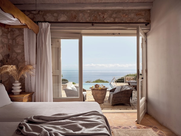 Traditional Villa, 3 Bedrooms, Private Pool, Sea View | Premium bedding, down comforters, in-room safe, individually decorated