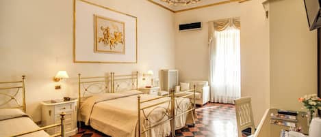 Premium bedding, in-room safe, blackout curtains, soundproofing