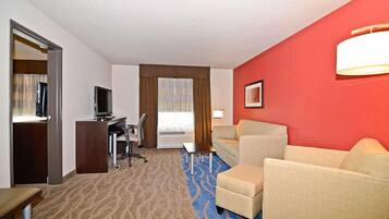 Suite, 1 chambre, cuisine | Aire de séjour | Téléviseur à écran plat de 42 po avec télévision par câble, téléviseur