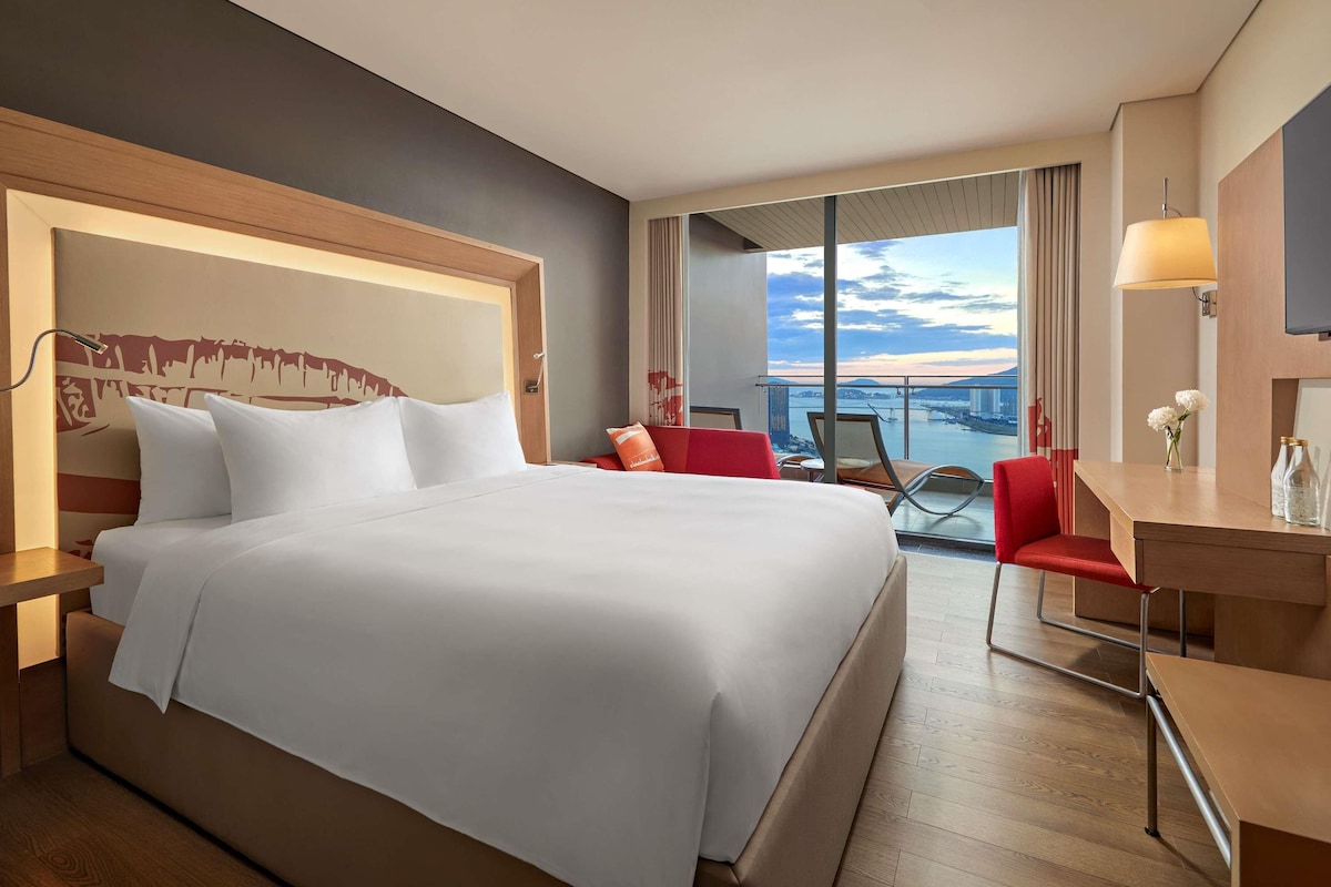 Ropa de cama de alta calidad y minibar